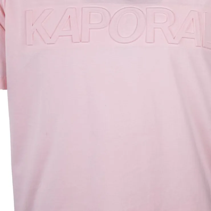 KAPORAL Tee shirt uni en coton ulric Homme ROSE CLAIR Online