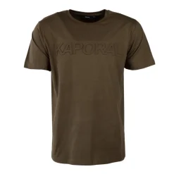 KAPORAL Tee shirt uni en coton ulric Homme KAKI