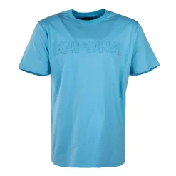 KAPORAL Tee shirt uni en coton ulric Homme BLEU Clearance
