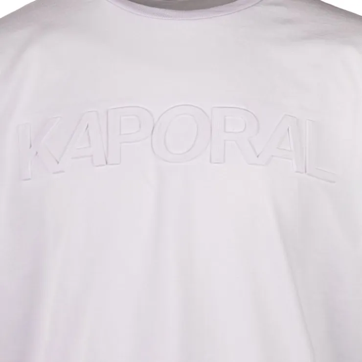 KAPORAL Tee shirt uni en coton ulric Homme BLANC Discount