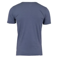 BLAGGIO Tee shirt uni manu-b col v avec boutons Homme BLEU PETROLE Hot