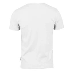 BLAGGIO Tee shirt uni manu-b col v avec boutons Homme BLANC Sale