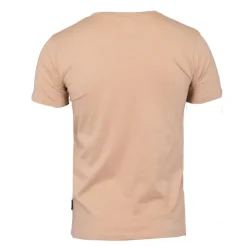 BLAGGIO Tee shirt uni manu-b col v avec boutons Homme BEIGE Hot