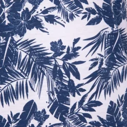 BLAGGIO Tee shirt uni menson-b avec imprimé feuilles Homme BLEU FONCE Clearance