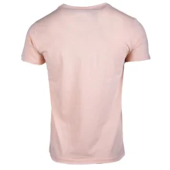 BLAGGIO Tee shirt uni slub col rond marvin Homme ORANGE CLAIR