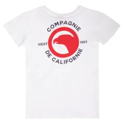 COMPAGNIE DE CALIFORNIE Tee shirt uni west 1983 coton Enfant BLANC