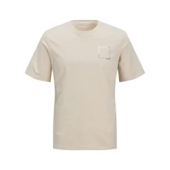 JACK & JONES Tee shirt verner coton col de cou Homme BEIGE Online