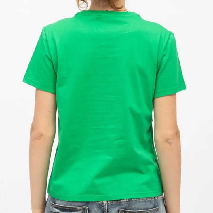LA PETITE ETOILE Tee shirt tracy manches courtes Femme VERT New