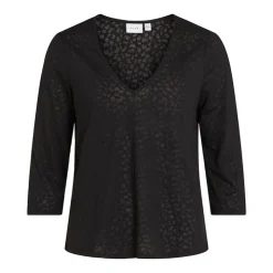 VILA Tee shirt Vianita Femme NOIR Online