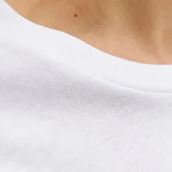 JACK & JONES Tee shirt yuki coton imprimé logo col ras de cou Homme BLANC Clearance