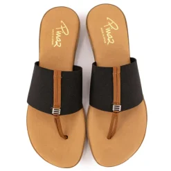 PINAZ Tongs elastico uni Femme NOIR New