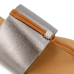 PINAZ Tongs elastico uni Femme ARGENT Best