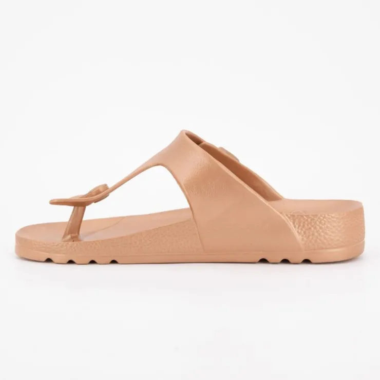 SCHOLL Tongs en plastique bahia flip flop camel Femme CUIVRE Best