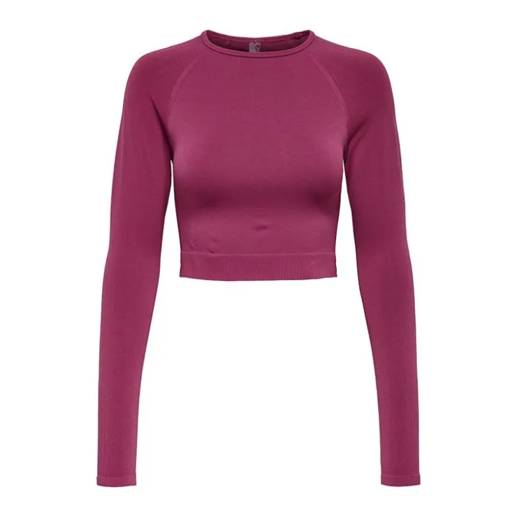 ONLY PLAY Top de sport manches longues Jiji Femme BORDEAUX Outlet