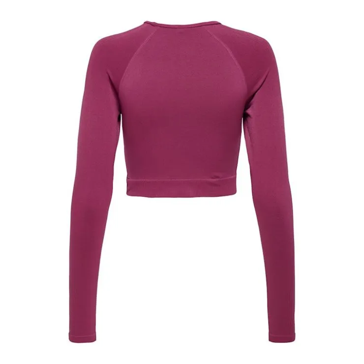 ONLY PLAY Top de sport manches longues Jiji Femme BORDEAUX Outlet