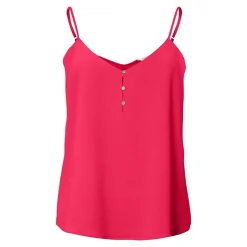 ONLY Top fin à bouton sans manche uni Femme ROSE Outlet
