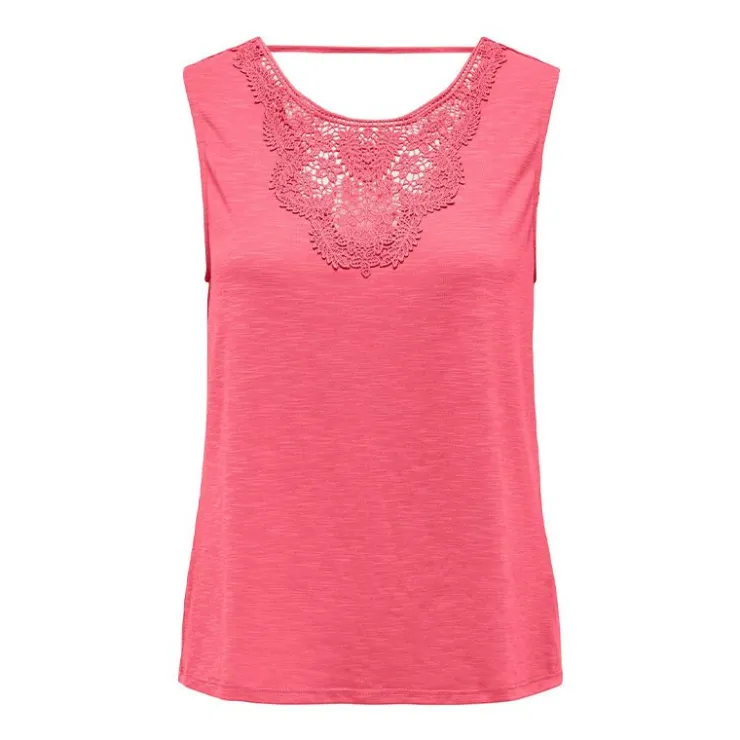 JDY Top sans manches à dentelle Femme ROSE Outlet