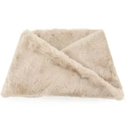 GERARD PASQUIER Tour de cou fausse fourrure forme trapèze Femme BEIGE Sale