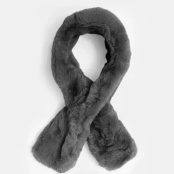 GERARD PASQUIER Tour de cou fausse fourrure à nouer Femme GRIS Online