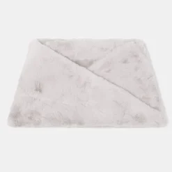 GERARD PASQUIER Tour de cou fausse fourrure forme trapèze Femme GRIS CLAIR Best