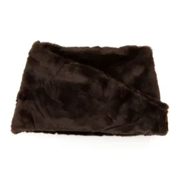 GERARD PASQUIER Tour de cou fausse fourrure forme trapèze Femme MARRON FONCE Clearance