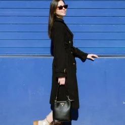 LA PETITE ETOILE Trench eulalie Femme NOIR Outlet