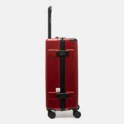 PIERRE CARDIN Valise moyenne à rayures avec logo relief Mixte ROUGE FONCE Best