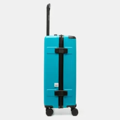 PIERRE CARDIN Valise moyenne à rayures avec logo relief Mixte TURQUOISE Best