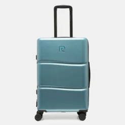 PIERRE CARDIN Valise moyenne rigide 4 roues compartiments BLEU Hot