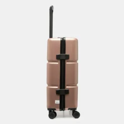 PIERRE CARDIN Valise moyenne rigide 4 roues compartiments ROSE CLAIR Online