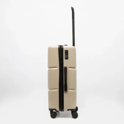 PIERRE CARDIN Valise moyenne rigide 4 roues compartiments BEIGE Clearance