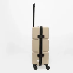 PIERRE CARDIN Valise moyenne rigide 4 roues compartiments BEIGE Clearance