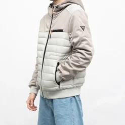 DEELUXE 74 Veste à capuche cedar bi color Homme GRIS CLAIR Sale