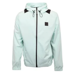 HELVETICA Veste avec capuche coupe vent Traveler Homme TURQUOISE New
