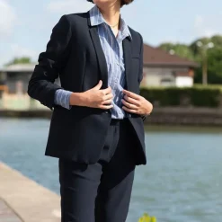 LA PETITE ETOILE Veste blazer paga marine Femme BLEU FONCE Clearance