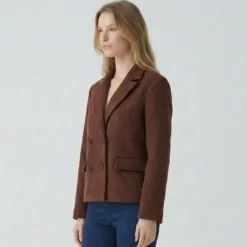 LES TROPEZIENNES PAR M.BELARBI Veste chocolat castellard Femme MARRON FONCE Sale
