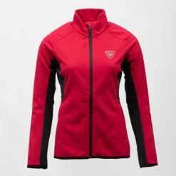 ROSSIGNOL Veste col cheminée softshell bi color zip noir femme Femme ROUGE Discount