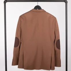 BILL TORNADE Veste de costume avec coudière Homme MARRON New