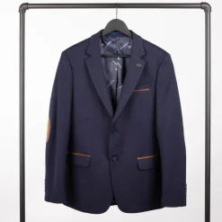 BILL TORNADE Veste de costume avec coudière Homme BLEU FONCE