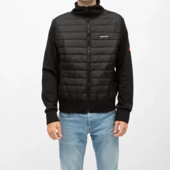 LOTTO Veste de mi saison doudoune navy bi matiere Homme NOIR Best