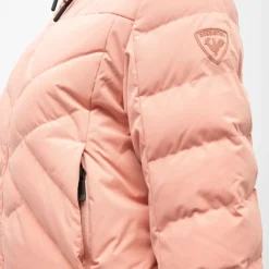 ROSSIGNOL Veste de ski à capuche resort grandes poches col montant Femme ROSE New