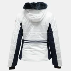 ROSSIGNOL Veste de ski capuche fausse fourrure Femme BLANC Outlet