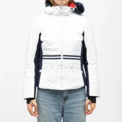 ROSSIGNOL Veste de ski capuche fausse fourrure Femme BLANC Outlet