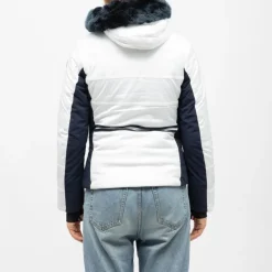 ROSSIGNOL Veste de ski capuche fausse fourrure Femme BLANC Outlet