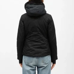 ROSSIGNOL Veste de ski imprimé resort avec capuche fausse fourrure Femme NOIR Online