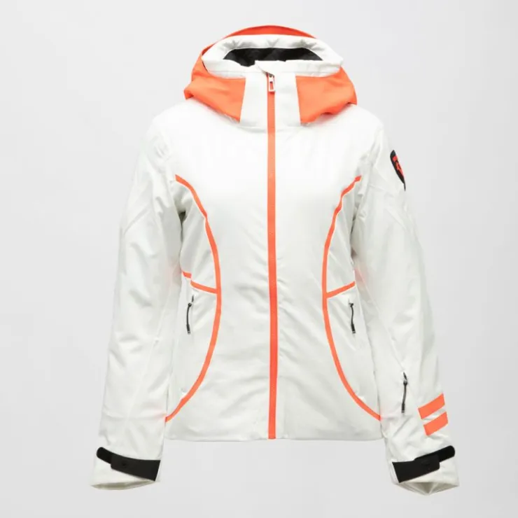 ROSSIGNOL Veste de ski resort avec capuche logo colorée Femme BLANC Best