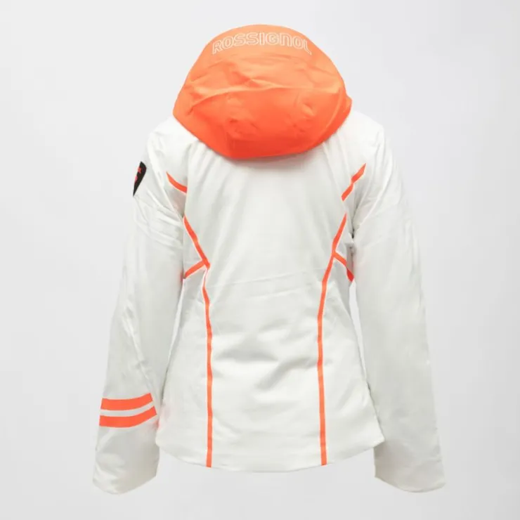 ROSSIGNOL Veste de ski resort avec capuche logo colorée Femme BLANC Best