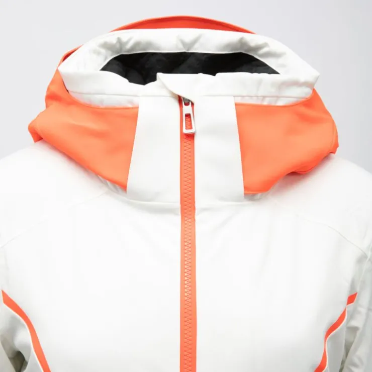 ROSSIGNOL Veste de ski resort avec capuche logo colorée Femme BLANC Best