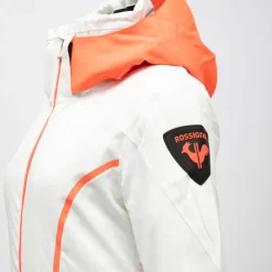 ROSSIGNOL Veste de ski resort avec capuche logo colorée Femme BLANC Best