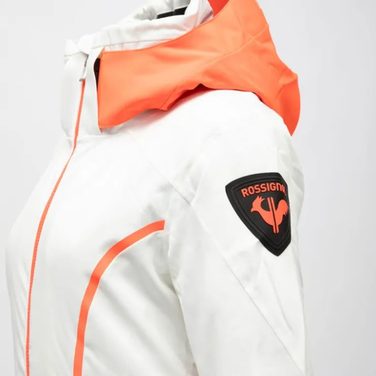 ROSSIGNOL Veste de ski resort avec capuche logo colorée Femme BLANC Best
